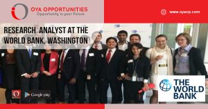 Jobs at World Bank in Washington