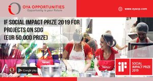 iF Social Impact Prize 2019 for Projects on SDG (EUR 50,000 prize)