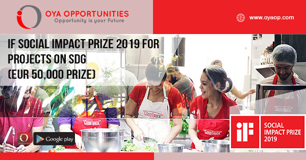 iF Social Impact Prize 2019 for Projects on SDG (EUR 50,000 prize)