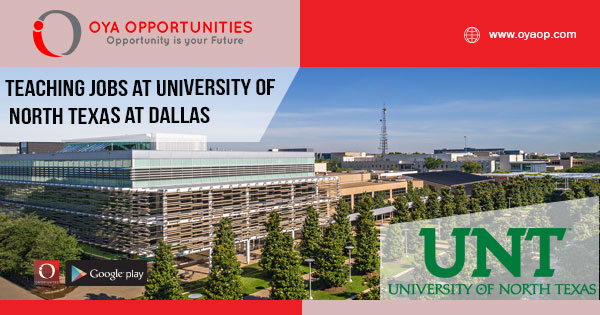 Teaching jobs at University of North Texas at Dallas