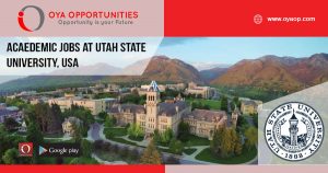 Acaedemic jobs at Utah State University, USA