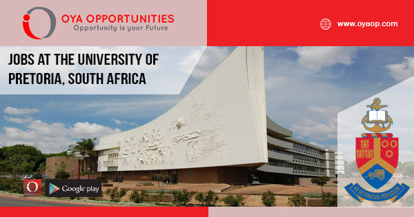 Academic jobs at the University of Pretoria, South Africa