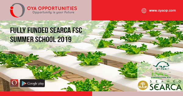 Fully Funded SEARCA FSC Summer School 2019,