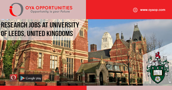 Research jobs at the University of Leeds, United Kingdoms