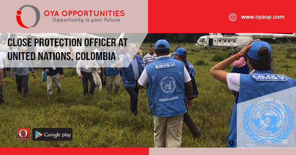 Close Protection Officer jobs at UN, Colombia