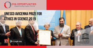 UNESCO Avicenna Prize for Ethics in Science 2019