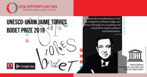 UNESCO-UNAM Jaime Torres Bodet Prize 2019