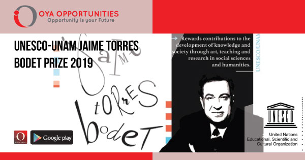 UNESCO-UNAM Jaime Torres Bodet Prize 2019