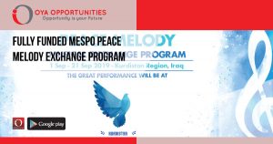 Fully Funded MESPO Peace Melody Exchange Program