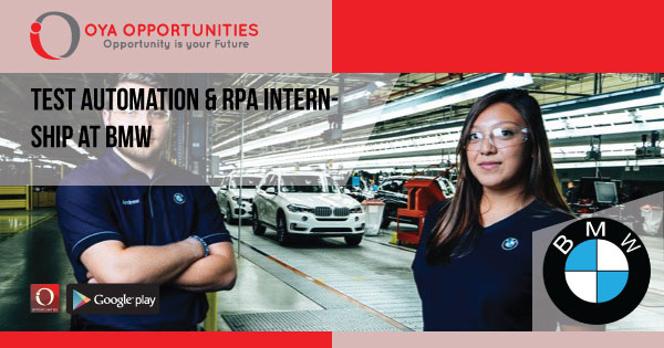 Test Automation & RPA Internship at BMW