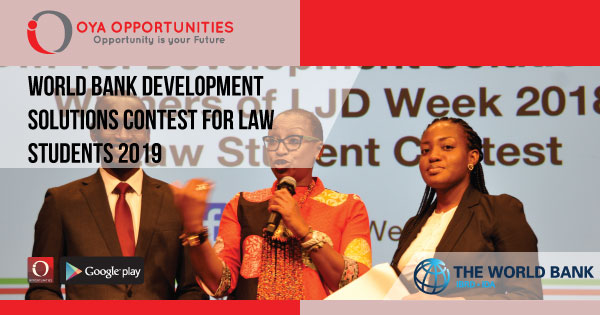 World Bank Development Solutions Contest for Law Students 2019