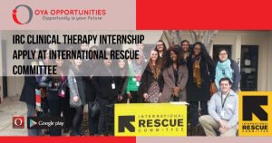 IRC Clinical Therapy Internship | Apply at International Rescue Committee