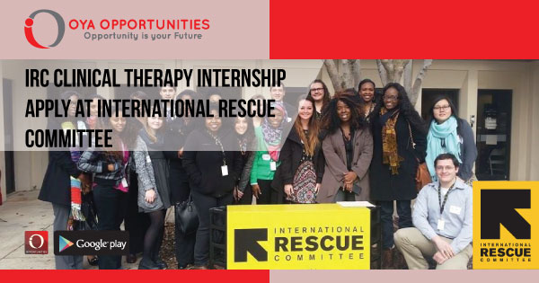 IRC Clinical Therapy Internship | Apply at International Rescue Committee