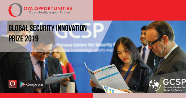 Global Security Innovation Prize 2019