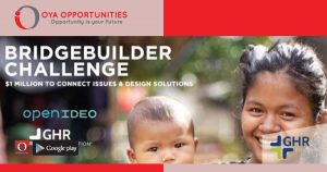 GHR BridgeBuilder Challenge 2019 (win $1million in Seed Fund)