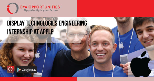 Display Technologies Engineering Internship at Apple