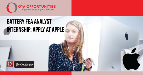 Battery FEA Analyst Internship | Apply at Apple