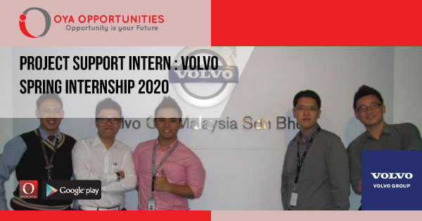 Project Support Intern | Volvo Spring Internship 2020