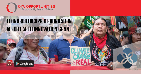 Leonardo DiCaprio Foundation AI for Earth Innovation Grant