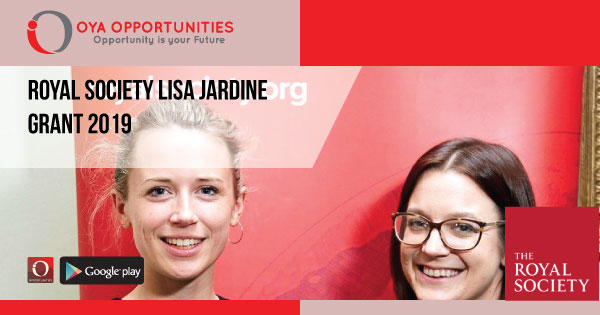 Royal Society Lisa Jardine Grant 2019