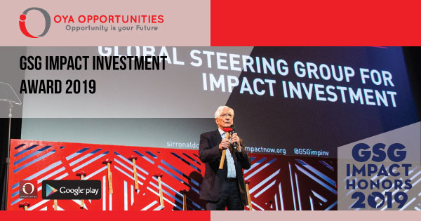 GSG Impact Investment Award 2019