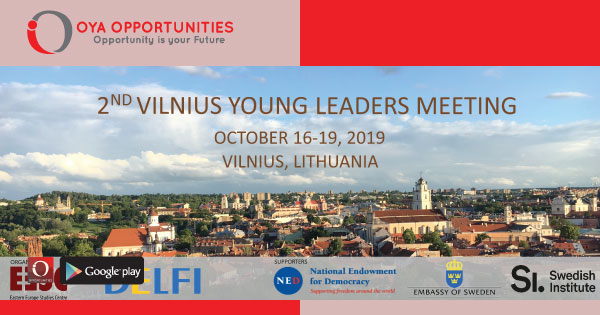 Fully Funded Vilnius Young Leaders Meeting 2019