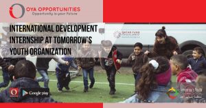 International Development Internship at Tomorrow's Youth Organization