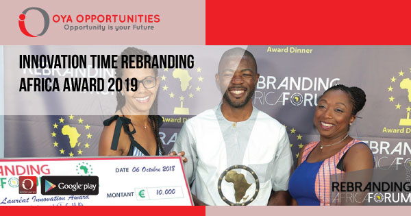 Innovation Time Rebranding Africa Award 2019