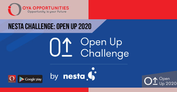 Nesta Challenge: Open Up 2020