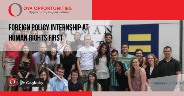 Foreign Policy Internship at Human Rights First
