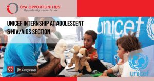 UNICEF Internship at HIV/AIDS & Adolescent Section