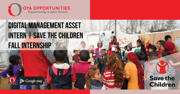 Digital Asset Management Intern | Save the Children Internship