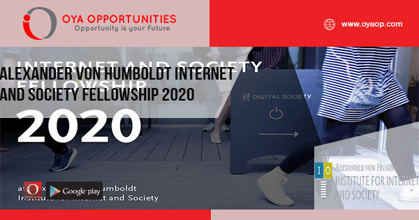 Alexander von Humboldt Internet and Society Fellowship 2020