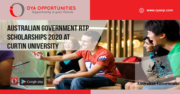 Australian Government RTP Scholarships 2020 at Curtin University