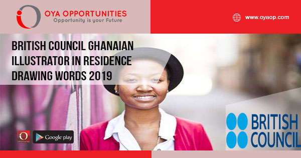 British Council Ghanaian Illustrator in Residence- Drawing Words 2019