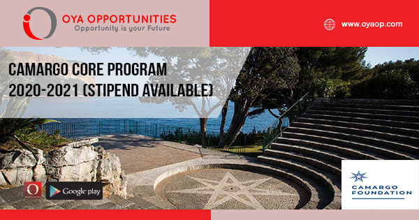 Camargo Core Program 2020-2021 (Stipend available)