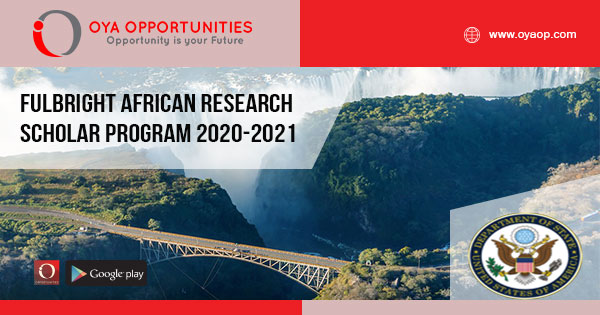 Fulbright African Research Scholar Program 2020-2021