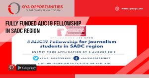 Fully Funded AIJC19 Fellowship in SADC Region