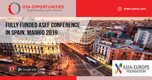 Fully Funded ASEF Conference in Spain, Madrid 2019