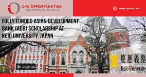 Fully Funded Asian Development Bank (ADB) Scholarship at Keio University, Japan