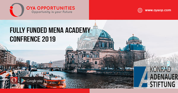 Fully Funded MENA Academy Confrence 2019