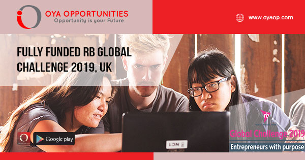 Fully Funded RB Global Challenge 2019, UK