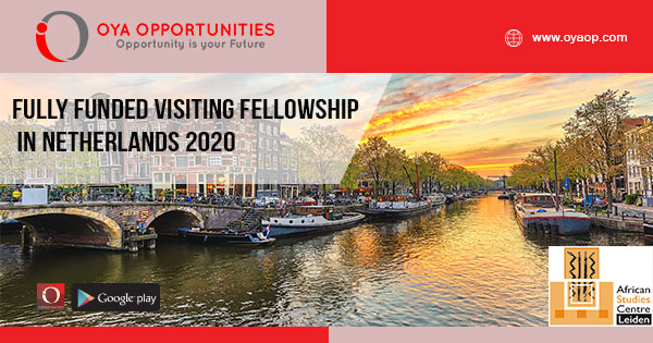 Fully Funded Visiting Fellowship in Netherlands 2020