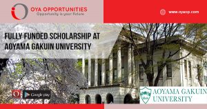 Fully Funded scholarship at Aoyama Gakuin University
