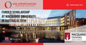 Funded Scholarship at Macquarie University in Australia 2019