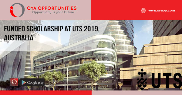 Funded Scholarship at UTS 2019, Australia