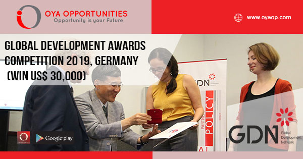 Global Development Awards Competition 2019, Germany (win US$ 30,000)