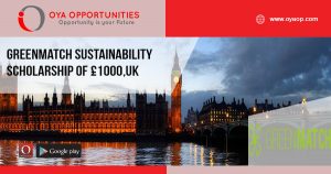GreenMatch Sustainability Scholarship