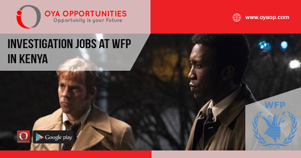 Investigation jobs at WFP in Kenya