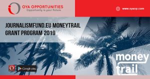 Journalismfund.eu MoneyTrail Grant Program 2019